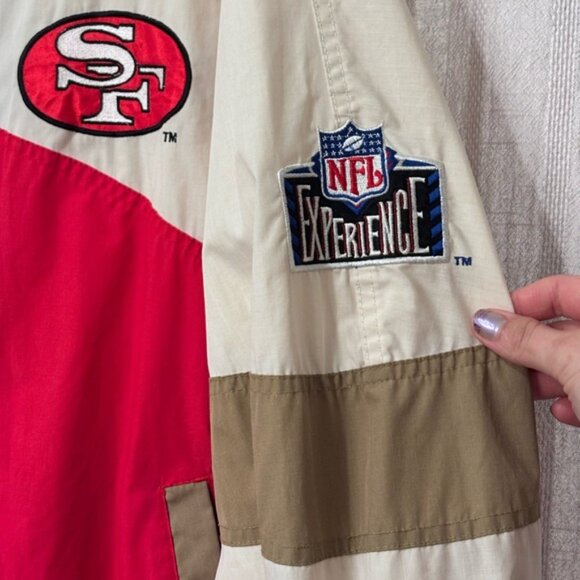 *Rare find* Vintage 90's 49ers Pro Player Daniel Young NFL Puffer Jacket (L) - Picture 8 of 12